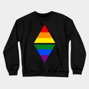 #nerfingwithpride Auxiliary Logo - LGBTQIA+ Pride Flag Crewneck Sweatshirt